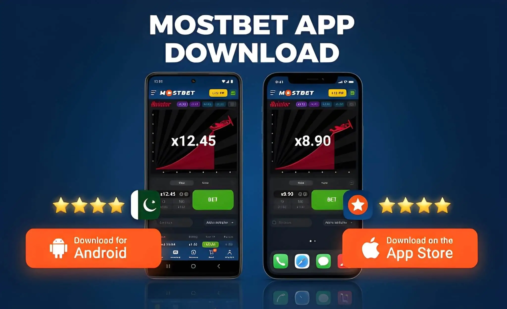 Mostbet app available for download on Android and iOS devices in Pakistan